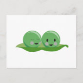 Zwei Erbsen Postkarte (Vorderseite)