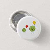 Zwei Erbsen, süße Erbsen-Them Button (Vorne & Hinten)