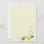 Zwei Erbsenblütendusche Einladung (Rückseite)