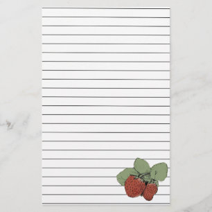 Zwei Erdbeeren Briefpapier