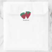 Zwei Erdbeeren Erdbeeren Bildung Stickers (Tasche)