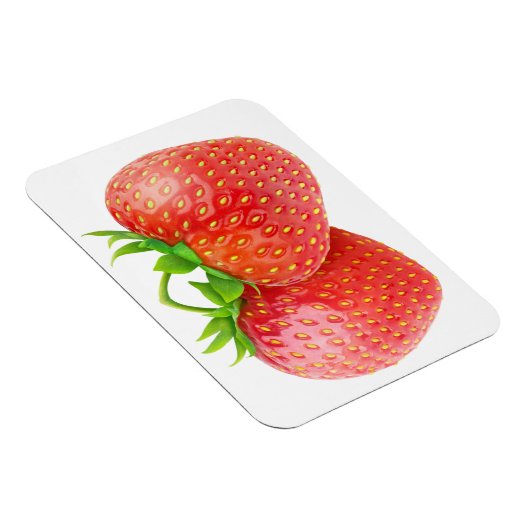 Zwei Erdbeeren Magnet (Rechte Seite)