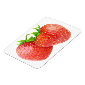 Zwei Erdbeeren Magnet (Linke Seite)