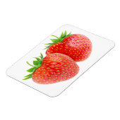 Zwei Erdbeeren Magnet (Linke Seite)
