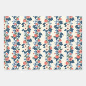 Zwei Erdbeeren und eine solide Farbe Geschenkpapier Set (Vorderseite 2)