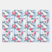 Zwei Erdbeeren und eine solide Farbe Geschenkpapier Set (Vorderseite 2)