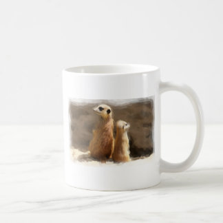 Zwei Erdmaennchen Kaffeetasse