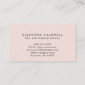 Zwei Erstklassiges Monogram Rose Gold Logo Rosa Ro Visitenkarte (Rückseite)