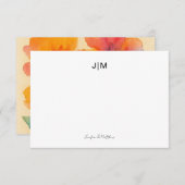 Zwei Erstklassiges Schwarzes Paar-Stationery Dankeskarte (Vorne/Hinten)