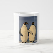Zwei erwachsene Kaiserpinguine sprechen Jumbo-Tasse (Vorderseite)