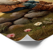 Zwei erwachsene Munchkin-Figuren mit Vintagem Char Poster (Ecke)