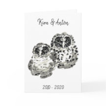 Zwei Eule-Küken, Saumfarbe