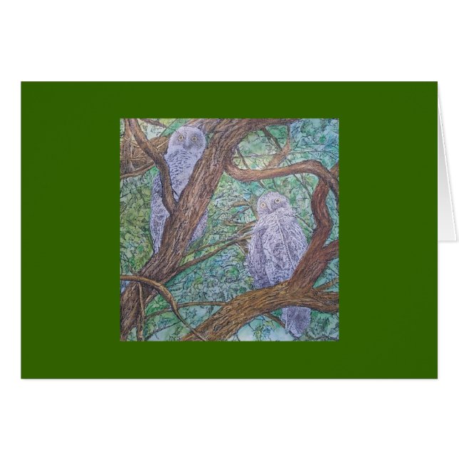 zwei Eulen (Vorderseite (Horizontal))