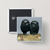 Zwei Eulen, 1903-04 Button (Vorne & Hinten)