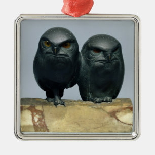 Zwei Eulen, 1903-04 Ornament Aus Metall