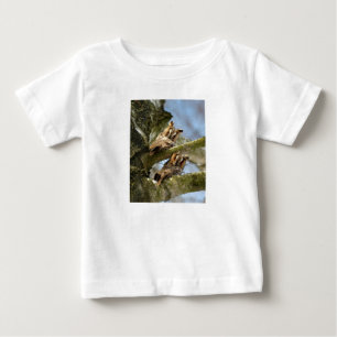 Zwei Eulen im Wald, Vögel, Wildtiere Baby T-Shirt