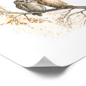 Zwei Eulen in Liebe Poster (Ecke)