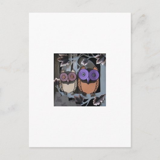 zwei Eulen Postkarte (Vorderseite)