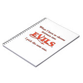 Zwei Evils Notizblock (Linke Seite)