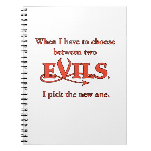 Zwei Evils Notizblock (Vorderseite)