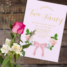 Zwei Extravagante Bow Floral Geburtstag