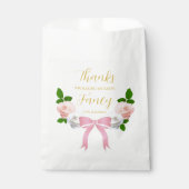 Zwei Extravagante Bow Floral Geburtstag Geschenktütchen (Vorderseite)