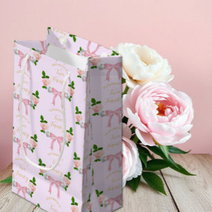 Zwei Extravagante Bow Floral Geburtstag Kleine Geschenktüte