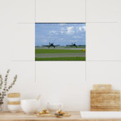 Zwei F4U-Korsare, Landing_WWII-Flugzeug Poster (Küche)