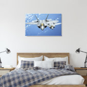 Zwei F-22-Raptoren fliegen über den Pazifik 2 Leinwanddruck (Insitu (Schlafzimmer))