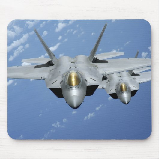 Zwei F-22-Raptoren fliegen über den Pazifik 2 Mousepad (Vorne)