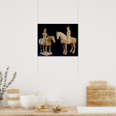 Zwei Fahrer, Chinesisch, Tang-Dynastie (618-906) ( Poster (Küche)