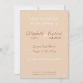 Zwei Fahrräder Niedliche Liebe Save the Date (Rückseite)