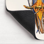 Zwei Falken auf einem Zweig Mousepad (Ecke)