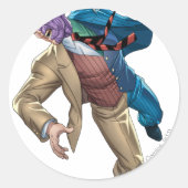 Zwei Fallstricke Runder Aufkleber (Vorderseite)