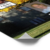 Zwei Familien Herbst-Bäume Fotos | Names Poster (Ecke)