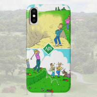Zwei fantastische Golfer-Cartoon