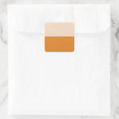 Zwei Farbblöcke Quadratischer Aufkleber (Tasche)