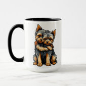 ZWEI FARBEN 15oz TASSE MIT ZWEI GRAFIKEN (Links)
