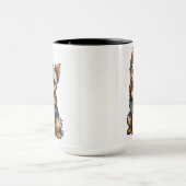 ZWEI FARBEN 15oz TASSE MIT ZWEI GRAFIKEN (Zentrum)