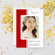 ZWEI FARBEN CUSTOM FOTO Abschluss Ankündigung