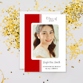 ZWEI FARBEN CUSTOM FOTO Abschluss Ankündigung