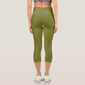Zwei Farben gestrichen Capri Leggings (Rückseite)