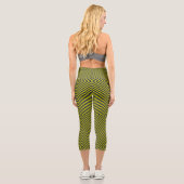 Zwei Farben gestrichen Capri Leggings (Rückseite)