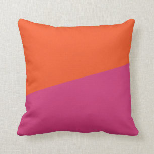 ZWEI FARBEN ORANGE UND ZERISCH PILLOW KISSEN