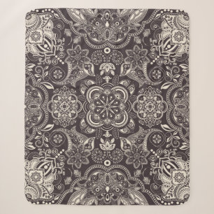 Zwei Farben Vintag nahtlos. Contour arabi Sherpadecke