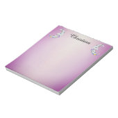 Zwei farbenfroh dekorierte Crescent Moons Notizblock (Rotiert)