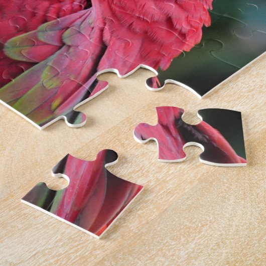 Zwei farbenfrohe Ara Papageien Puzzle (Seite)