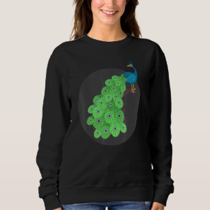 Zwei farbenfrohe Pfauen Süße Vögel Tier Grafik Sweatshirt