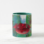 Zwei farbenfrohe Schwebvögel am Züchter Tasse (Zentrum)