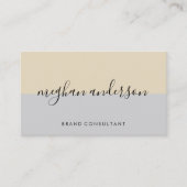 Zwei farbige Blocksignatur Visitenkarte (Vorderseite)